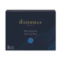 Atramentové bombičky Waterman, štandardné, tmavomodré